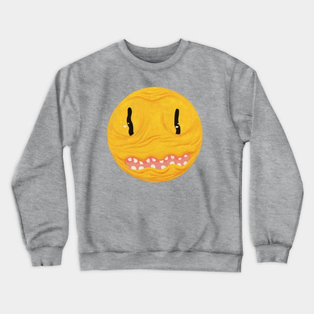 WTF Emoji Crewneck Sweatshirt by dropthedrawings